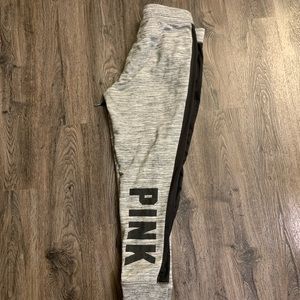 Pink gray and black joggers size medium